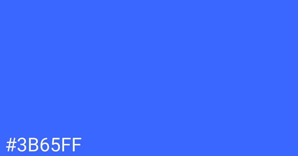 Hex color #3b65ff graphic