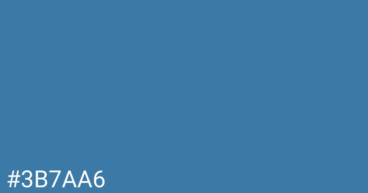 Hex color #3b7aa6 graphic