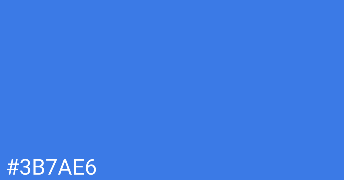 Hex color #3b7ae6 graphic