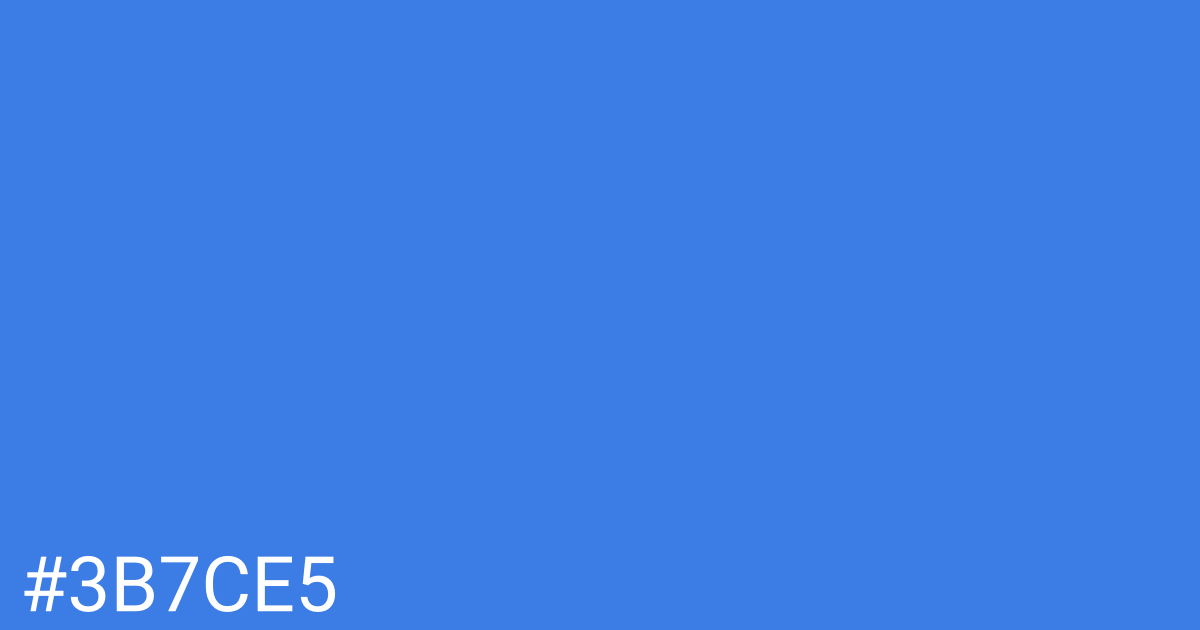 Hex color #3b7ce5 graphic