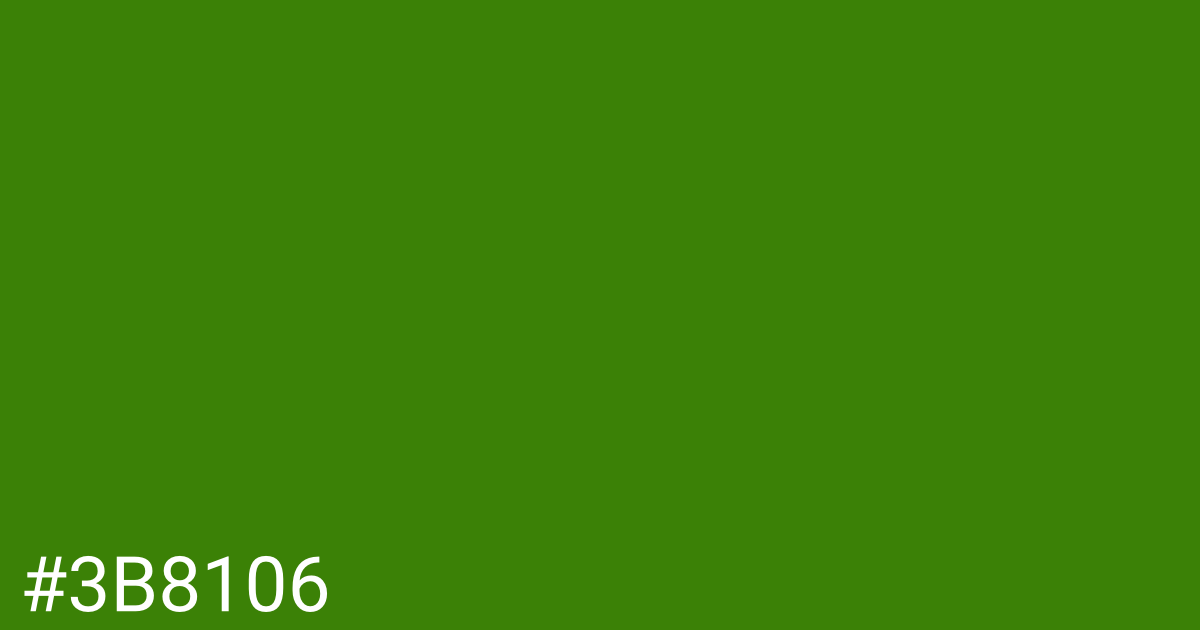 Hex color #3b8106 graphic