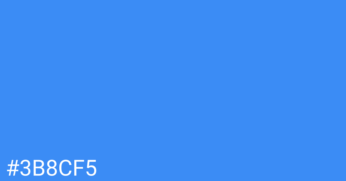 Hex color #3b8cf5 graphic