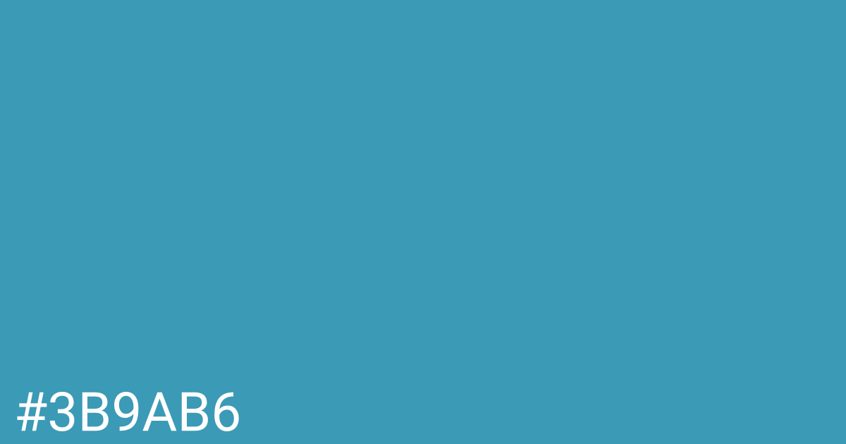 Hex color #3b9ab6 graphic