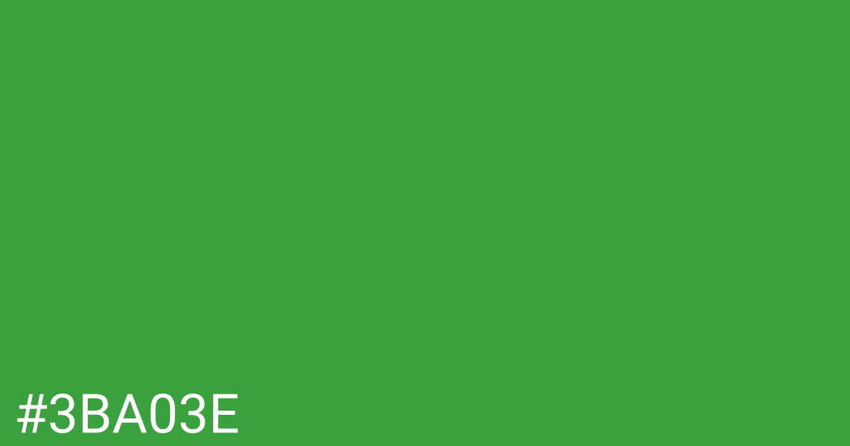Hex color #3ba03e graphic