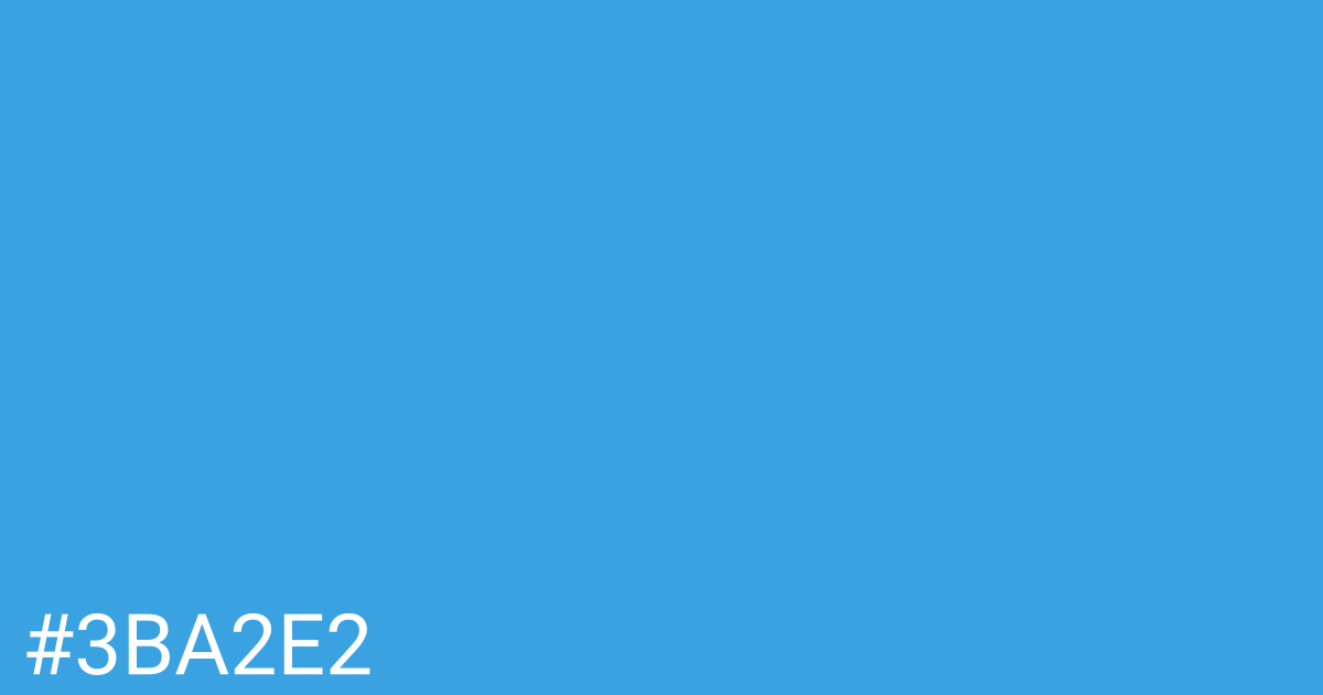 Hex color #3ba2e2 graphic
