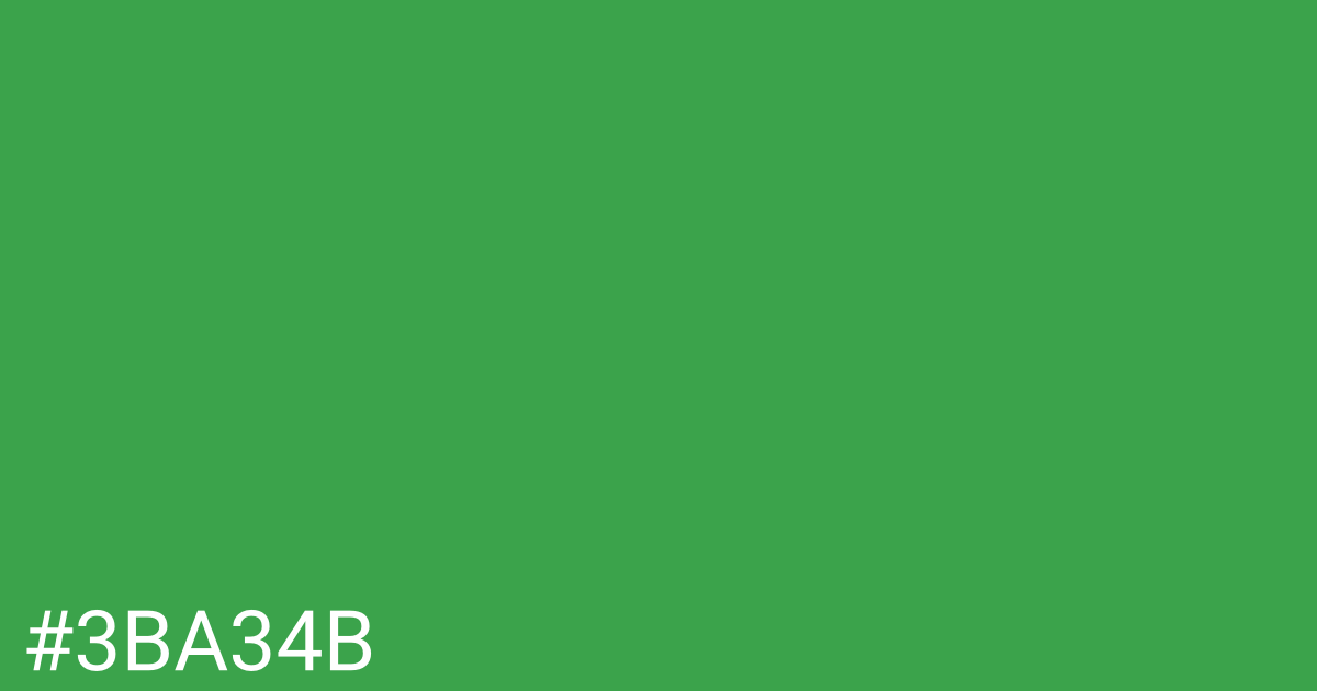 Hex color #3ba34b graphic