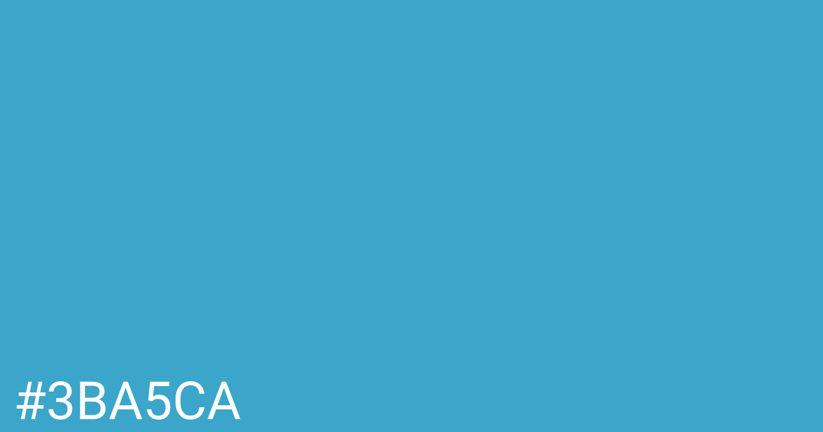 Hex color #3ba5ca graphic