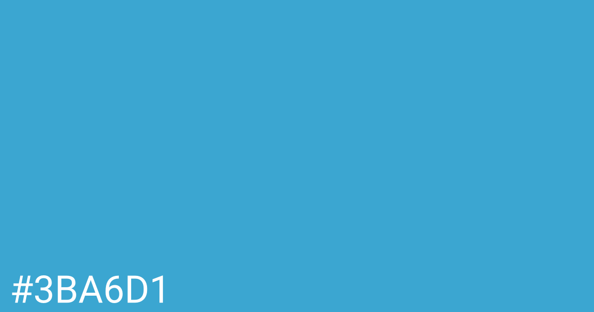 Hex color #3ba6d1 graphic