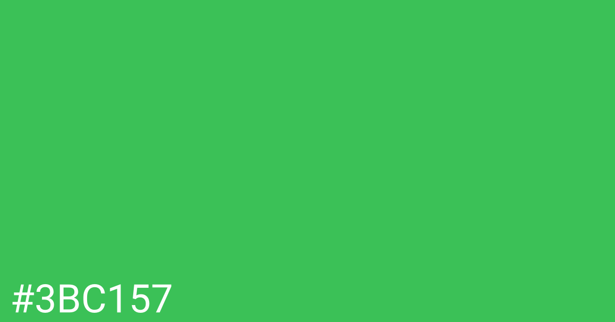 Hex color #3bc157 graphic