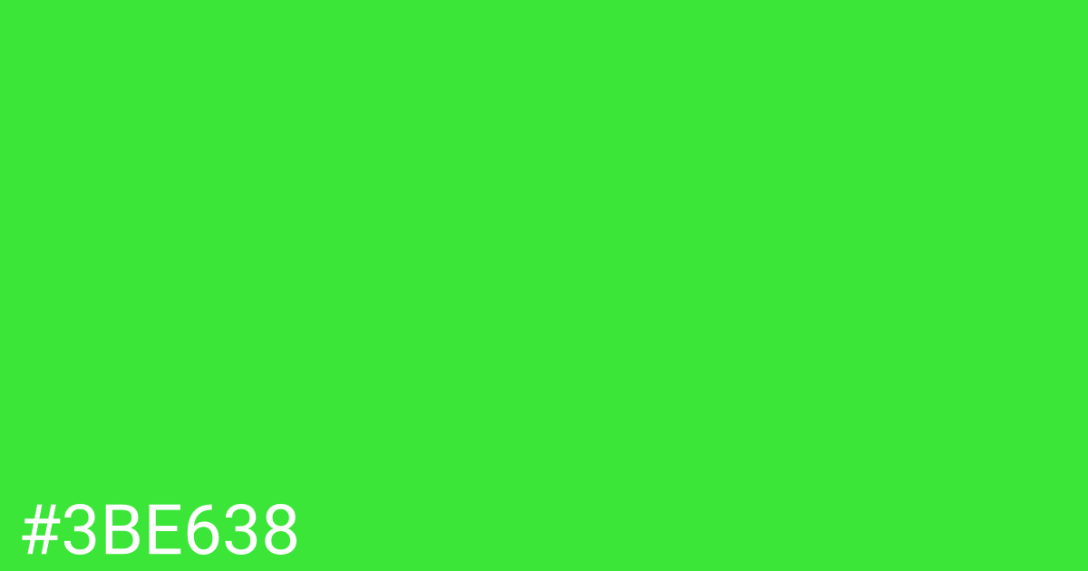 Hex color #3be638 graphic