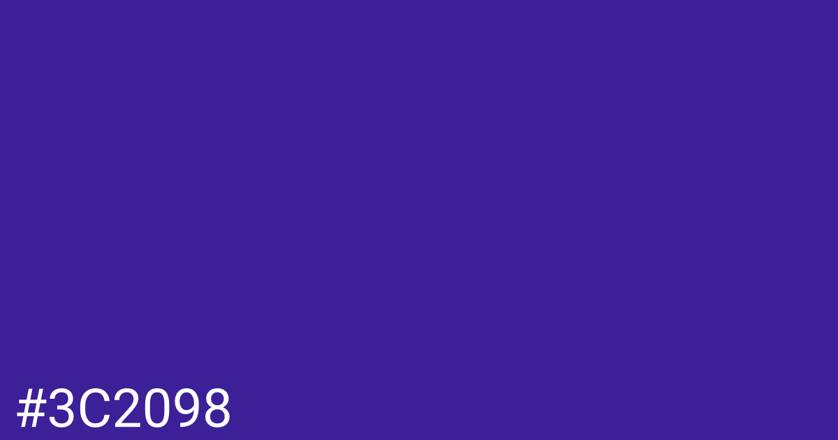 Hex color #3c2098 graphic