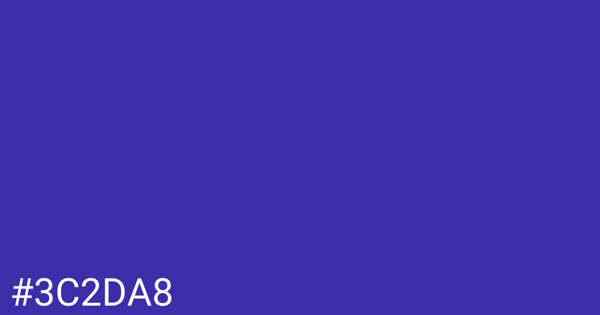 Hex color #3c2da8 graphic
