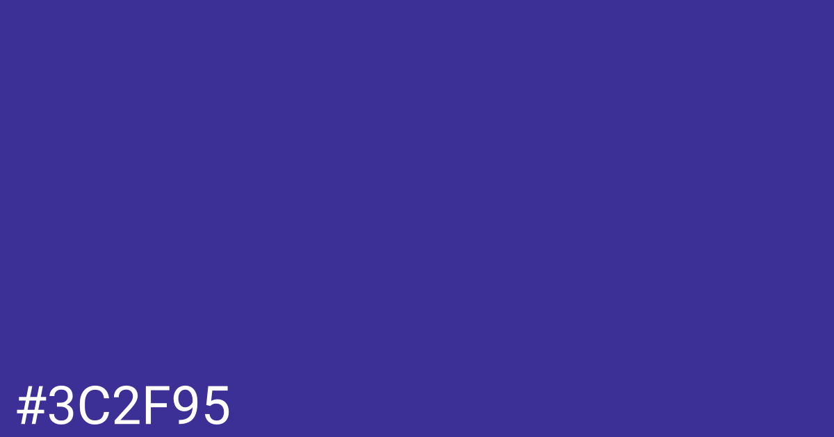 Hex color #3c2f95 graphic