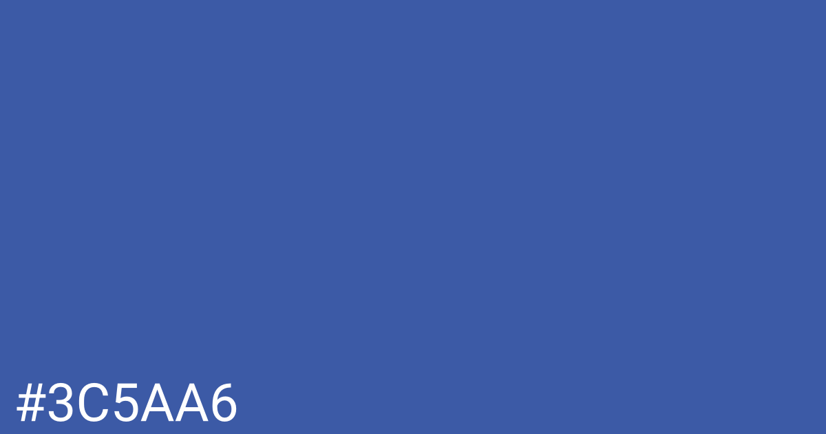 Hex color #3c5aa6 graphic