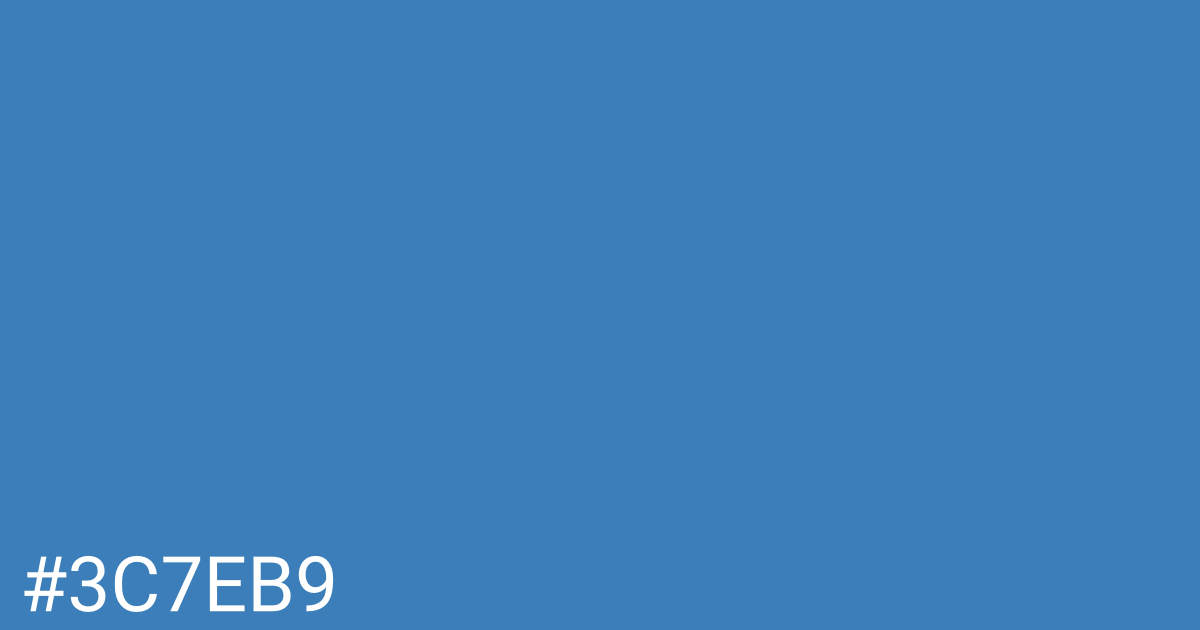 Hex color #3c7eb9 graphic