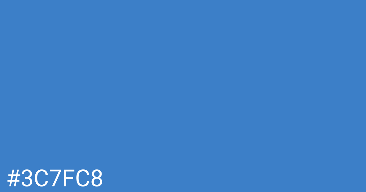 Hex color #3c7fc8 graphic