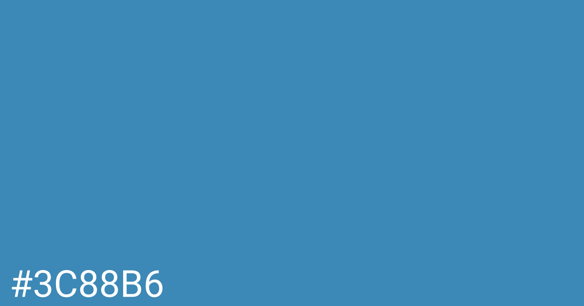 Hex color #3c88b6 graphic