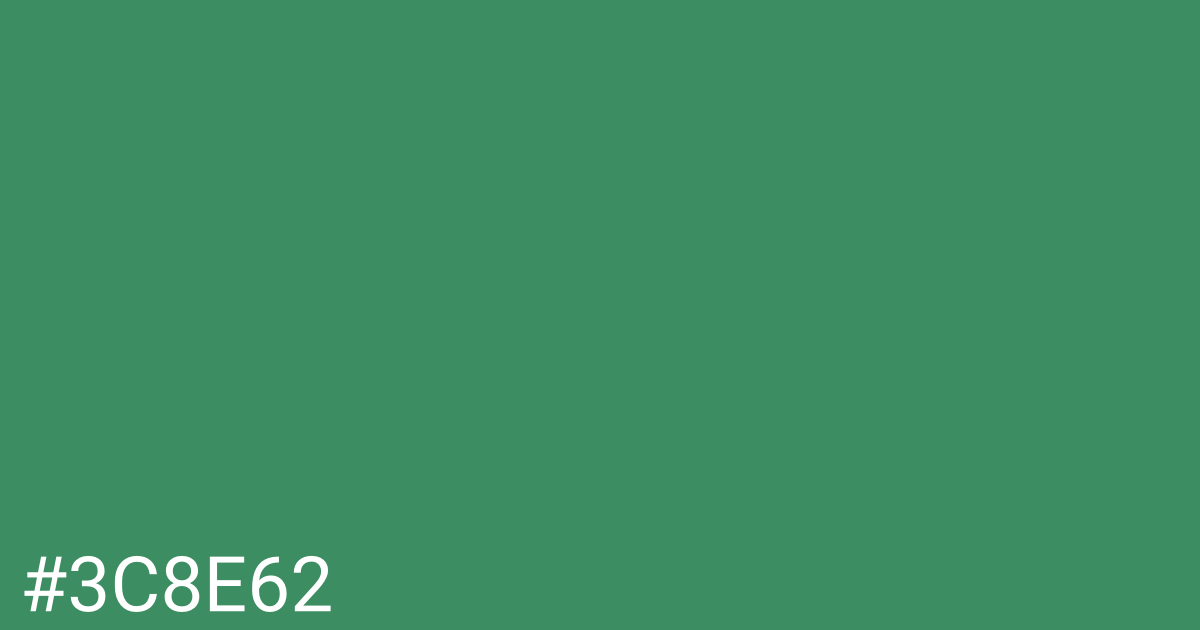 Hex color #3c8e62 graphic