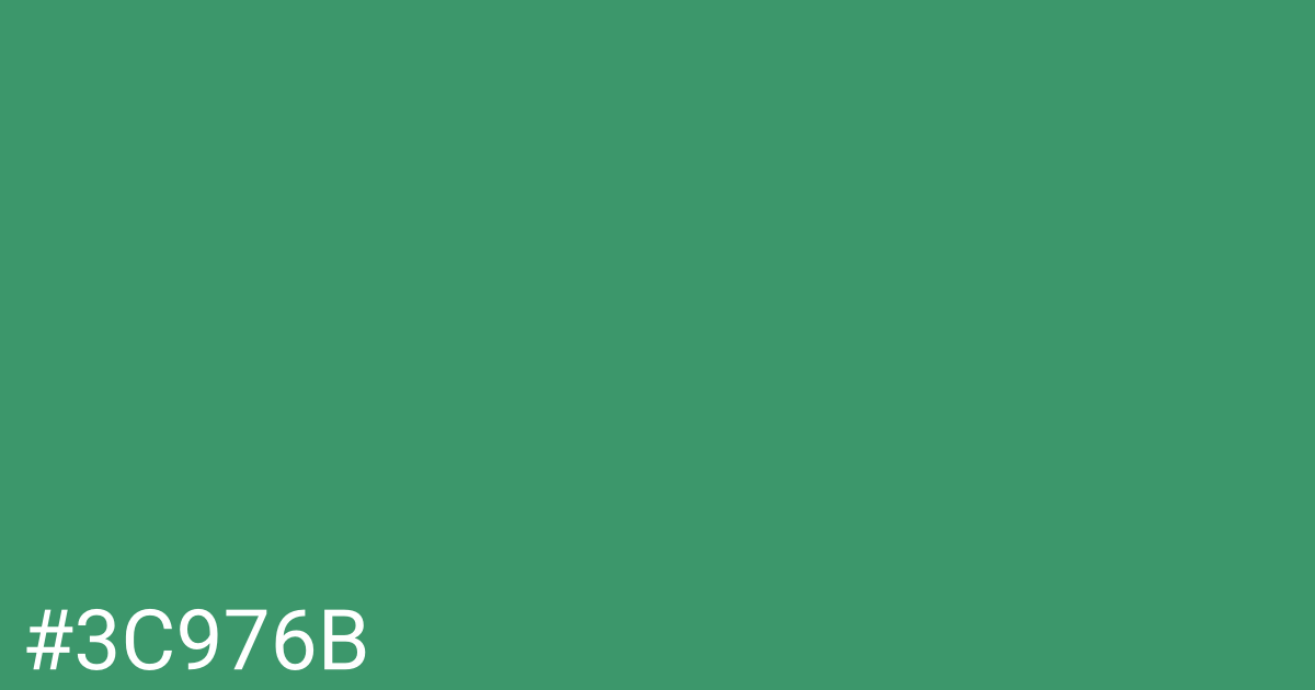 Hex color #3c976b graphic