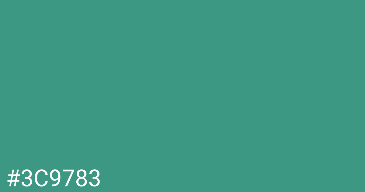 Hex color #3c9783 graphic