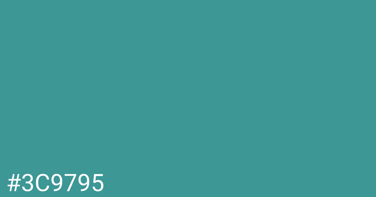 Hex color #3c9795 graphic