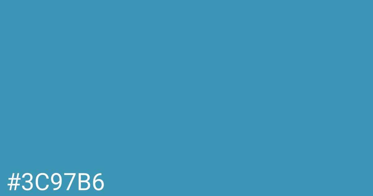 Hex color #3c97b6 graphic