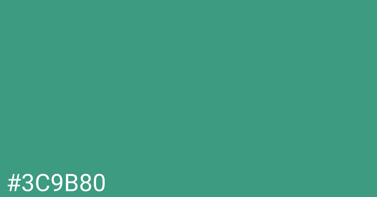 Hex color #3c9b80 graphic