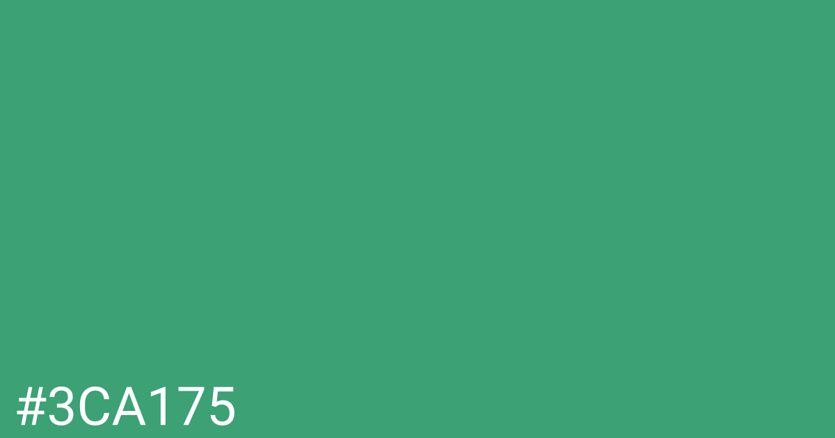 Hex color #3ca175 graphic