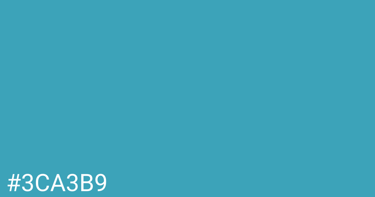 Hex color #3ca3b9 graphic