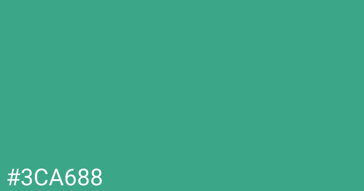 Hex color #3ca688 graphic