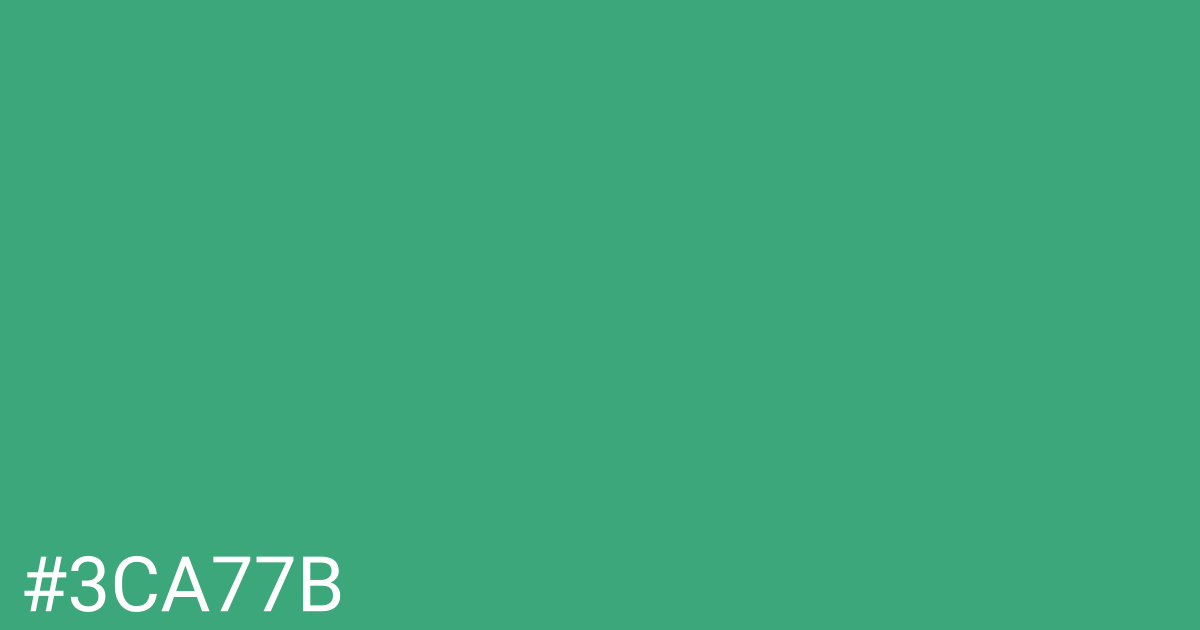 Hex color #3ca77b graphic