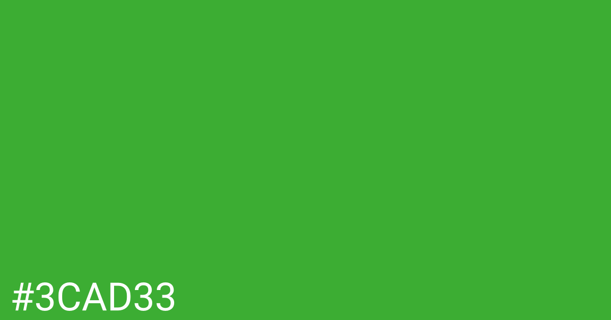 Hex color #3cad33 graphic