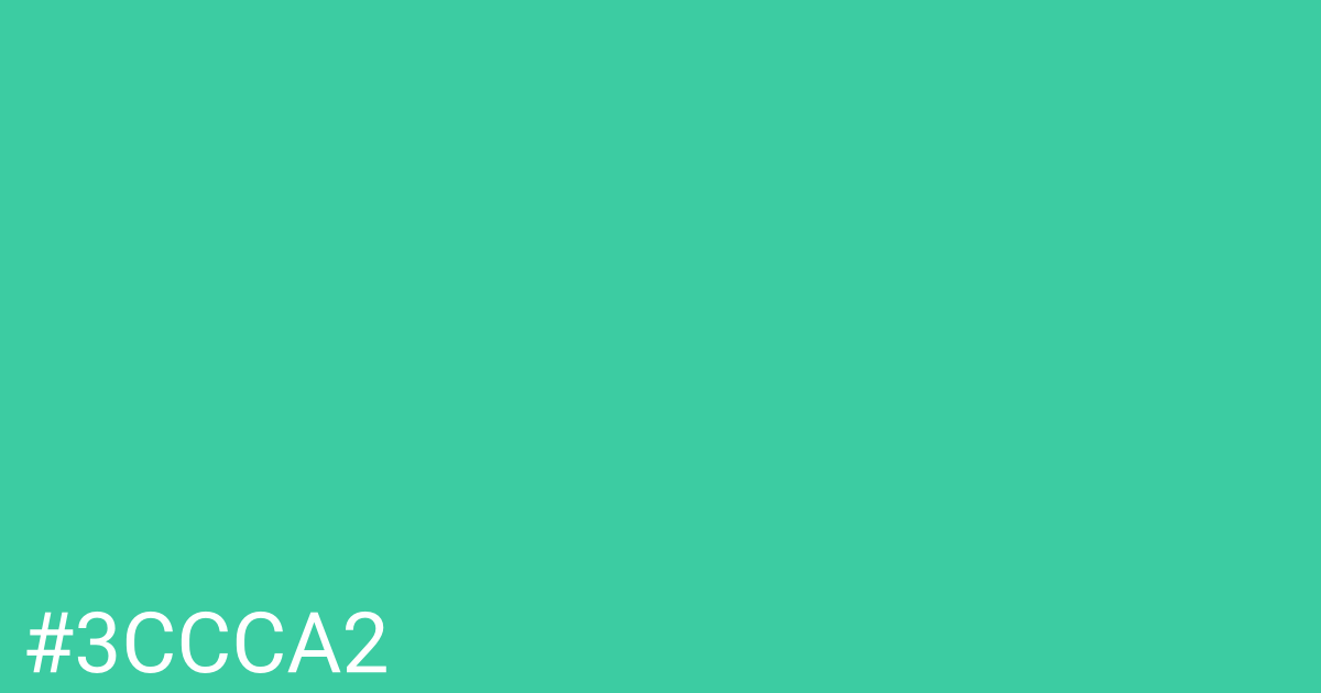 Hex color #3ccca2 graphic