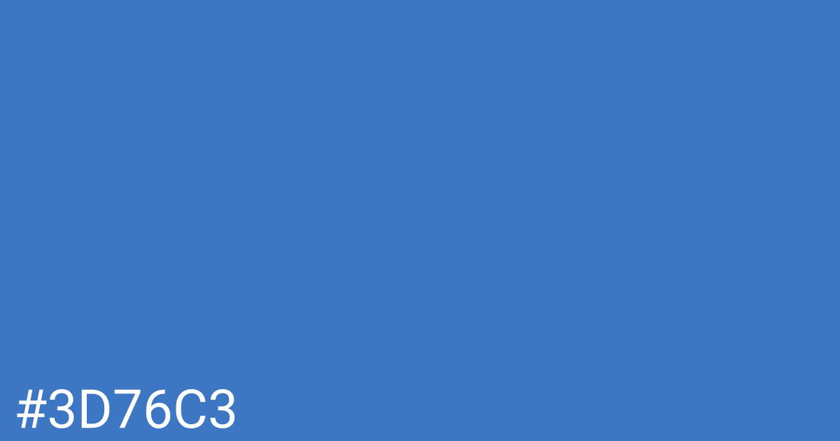 Hex color #3d76c3 graphic