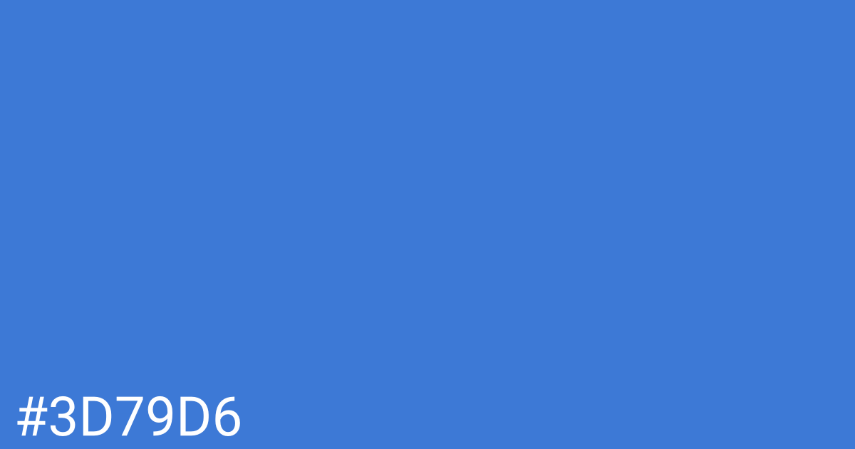 Hex color #3d79d6 graphic