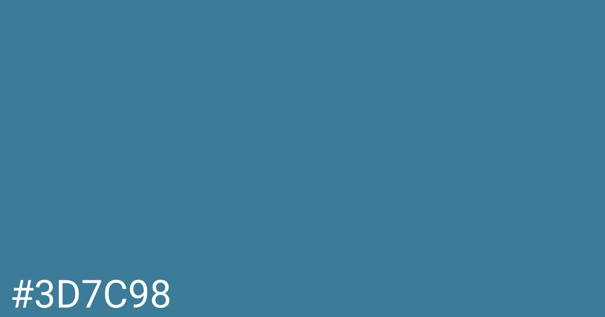 Hex color #3d7c98 graphic