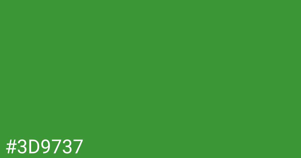 Hex color #3d9737 graphic