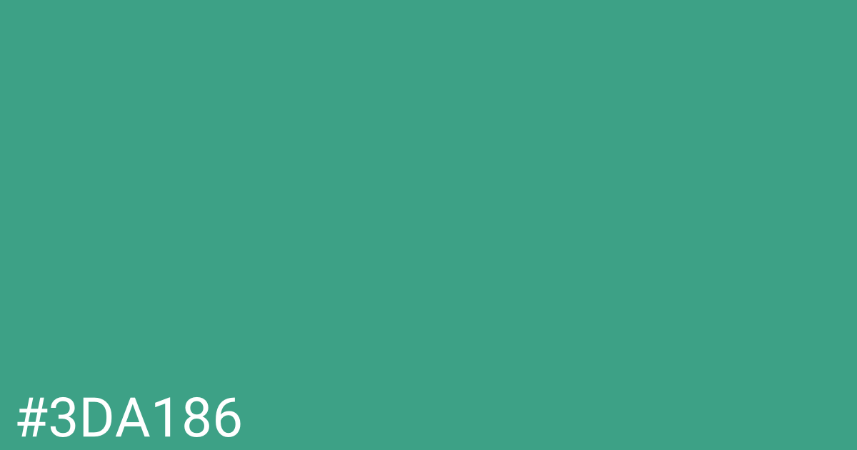 Hex color #3da186 graphic