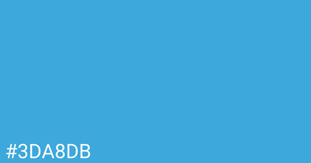 Hex color #3da8db graphic
