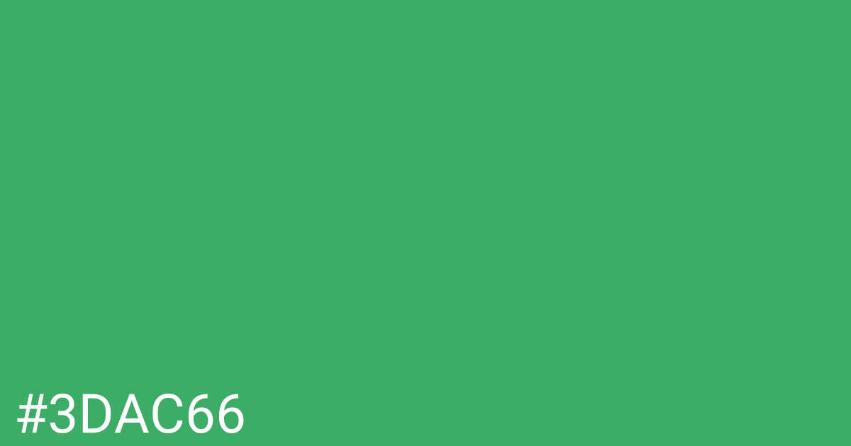 Hex color #3dac66 graphic