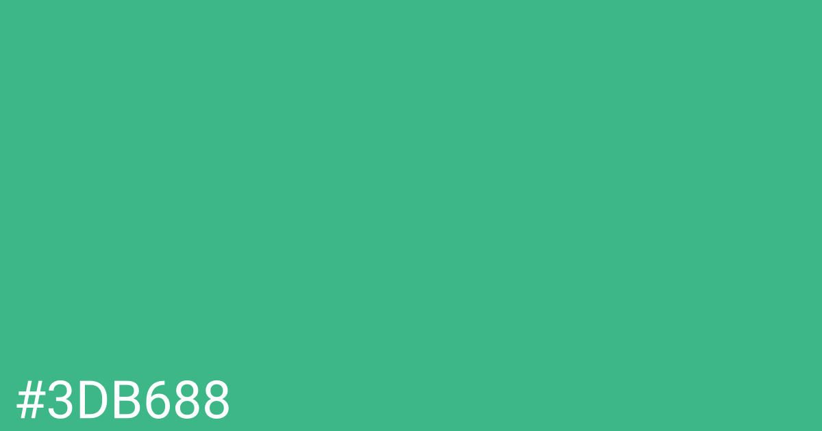 Hex color #3db688 graphic