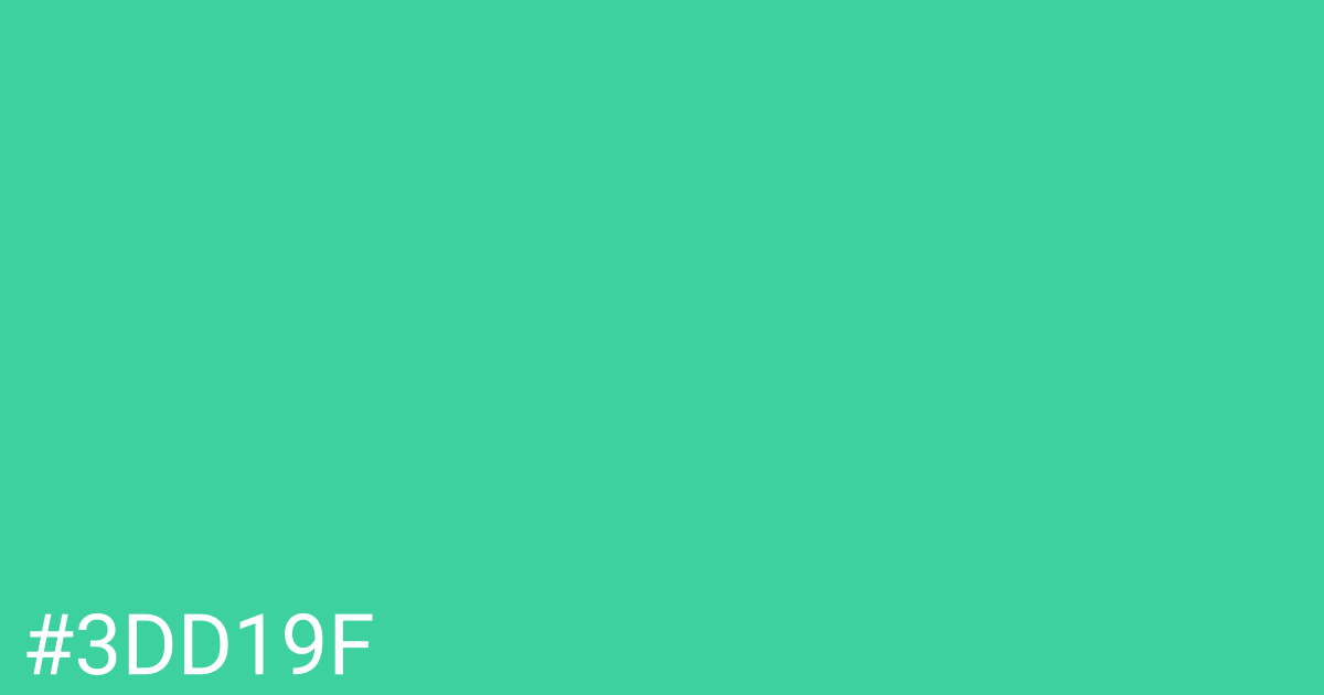 Hex color #3dd19f graphic