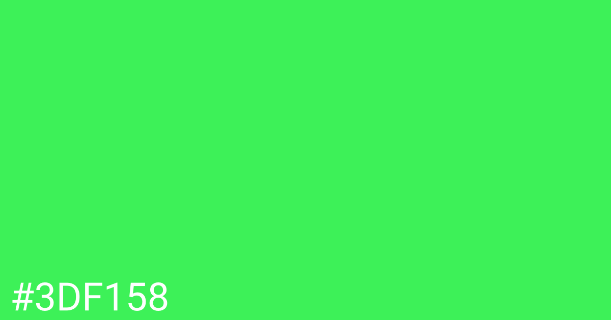 Hex color #3df158 graphic