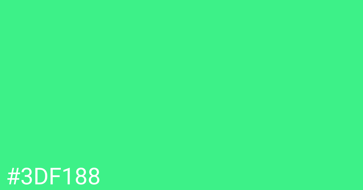 Hex color #3df188 graphic