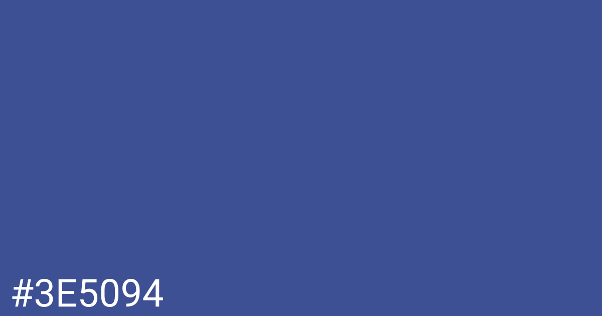 Hex color #3e5094 graphic