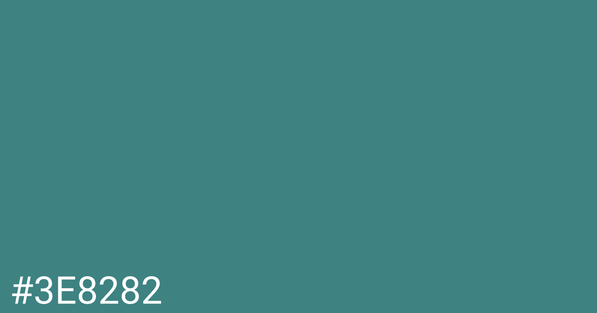 Hex color #3e8282 graphic