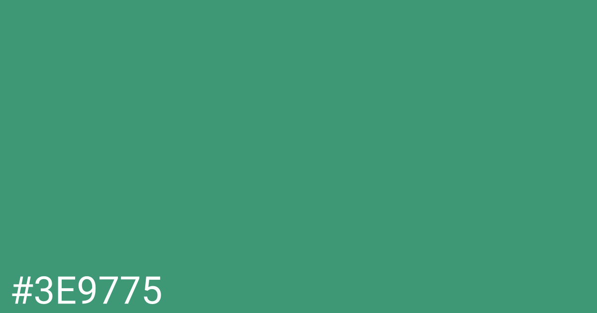 Hex color #3e9775 graphic