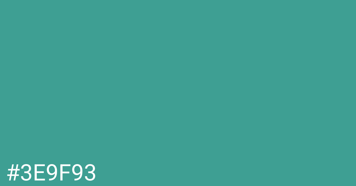 Hex color #3e9f93 graphic