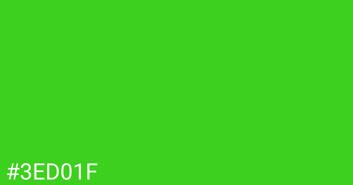 Hex color #3ed01f graphic