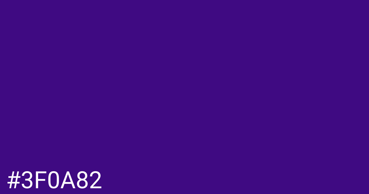 Hex color #3f0a82 graphic